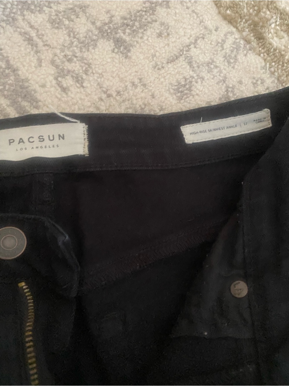 PacSun Black High-Rise Skinny Jeans